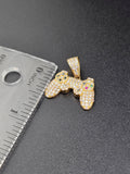 14k Gold Pendant - Game Controller