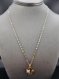 14k Gold Chain w/Pendant - Heart w/Butterfly