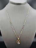 14k Gold Chain w/Pendant - Preying Hands