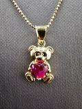 14k Gold Chain w/Pendant - Bear