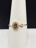 14K Gold Ring - Fifteen