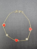 14k Gold Bracelet - Heart