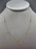 14k Gold Necklace - Infinity w/Love