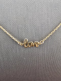 14k Gold Necklace - Infinity w/Love