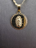 14k Gold Chain w/Pendant - Virgin Mary