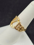 14K Gold Ring - Good Luck