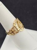 14K Gold Ring - Good Luck