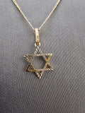 14k Gold Chain w/Pendant - Star of David