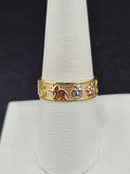 14K Gold Ring - Good Luck