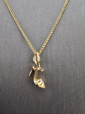 14k Gold Chain w/Pendant - Shoe