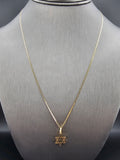 14k Gold Chain w/Pendant - Star of David