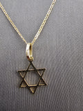 14k Gold Chain w/Pendant - Star of David