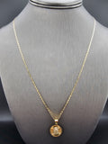 14k Gold Chain w/Pendant - Virgin Mary