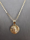 14k Gold Chain w/Pendant - Virgin Mary