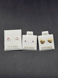 14K Gold Earrings - Variety Set