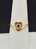 14K Gold Ring - Heart