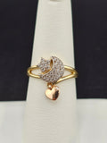 14K Gold Ring - Star, Moon and Heart