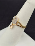 14K Gold Ring - Star, Moon and Heart