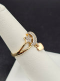 14K Gold Ring - Star, Moon and Heart