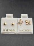 14K Gold Earrings - Variety Set