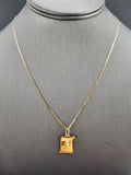 14k Gold Chain w/Pendant & Earrings - My Baptism
