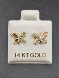 14k Gold Chain w/Pendant & Earrings - Virgin Mary