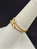 14K Gold Ring - Heart w/Infinity