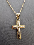 14k Gold Chain w/Pendant - Cross