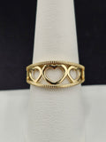 14K Gold Ring - Hearts