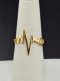 14K Gold Ring - Heart Beat