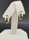 14K Gold Earrings - Huggie Hoops