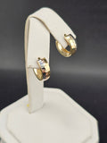 14K Gold Earrings - Huggie Hoops