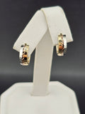 14K Gold Earrings - Huggie Hoops