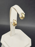 14K Gold Earrings - Huggie Hoops