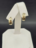 14K Gold Earrings - Huggie Hoops