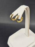 14K Gold Earrings - Huggie Hoops