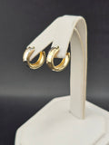 14K Gold Earrings - Huggie Hoops