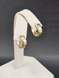 14K Gold Earrings - Huggie Hoops