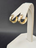 14K Gold Earrings - Huggie Hoops