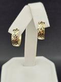 14K Gold Earrings - Huggie Hoops