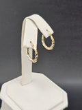 14K Gold Earrings - Huggie Hoops