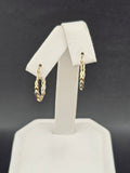 14K Gold Earrings - Huggie Hoops