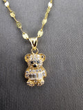 14k Gold Chain w/Pendant - Bear