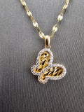 14k Gold Chain w/Pendant - Butterfly
