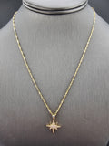 14k Gold Chain w/Pendant - Star