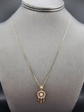 14k Gold Chain w/Pendant - Dream Catcher