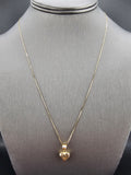 14k Gold Chain w/Pendant - Heart