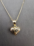 14k Gold Chain w/Pendant - Heart