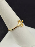 14K Gold Ring - Cross