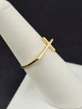 14K Gold Ring - Cross